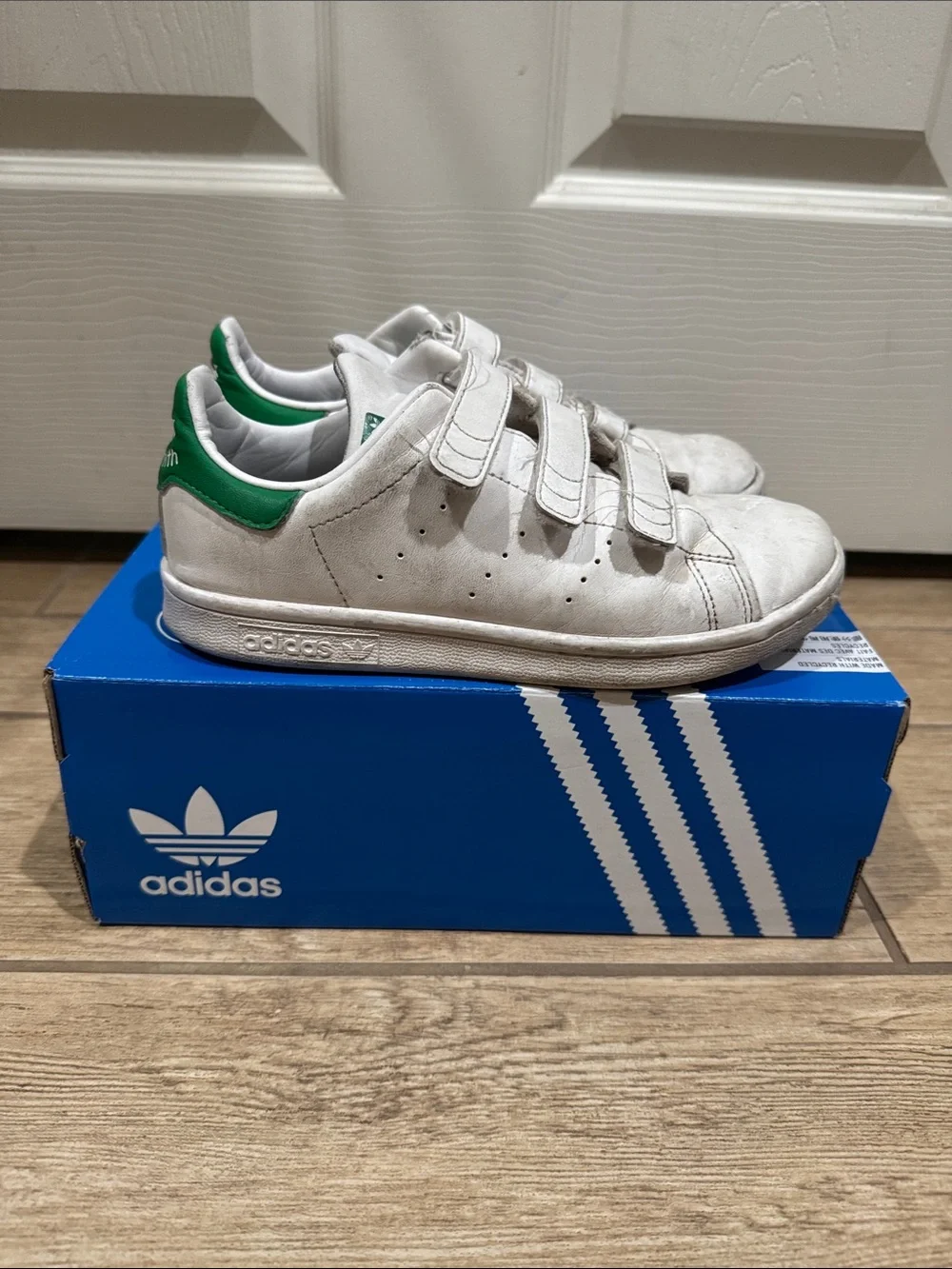 Adidas Original Kids Stan Smith CF Shoes (Size: 2)